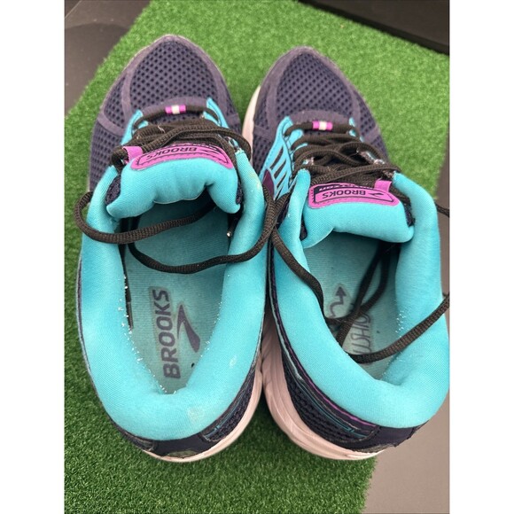 Size 10‎ Brooks Womens Addiction 13 Navy Running Sneakers Shoes - Picture 5 of 11